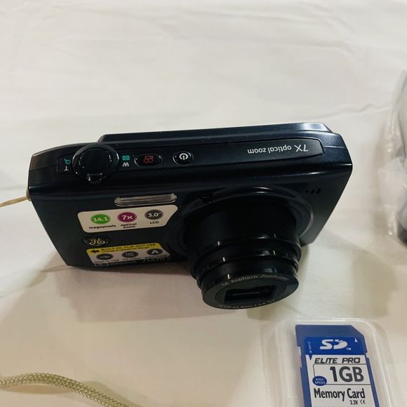 GE General Electric J1470S 14.1MP Digital Camera+2 Btrys+Chgr+1GB 7X Zoom Tested - Picture 5 of 16